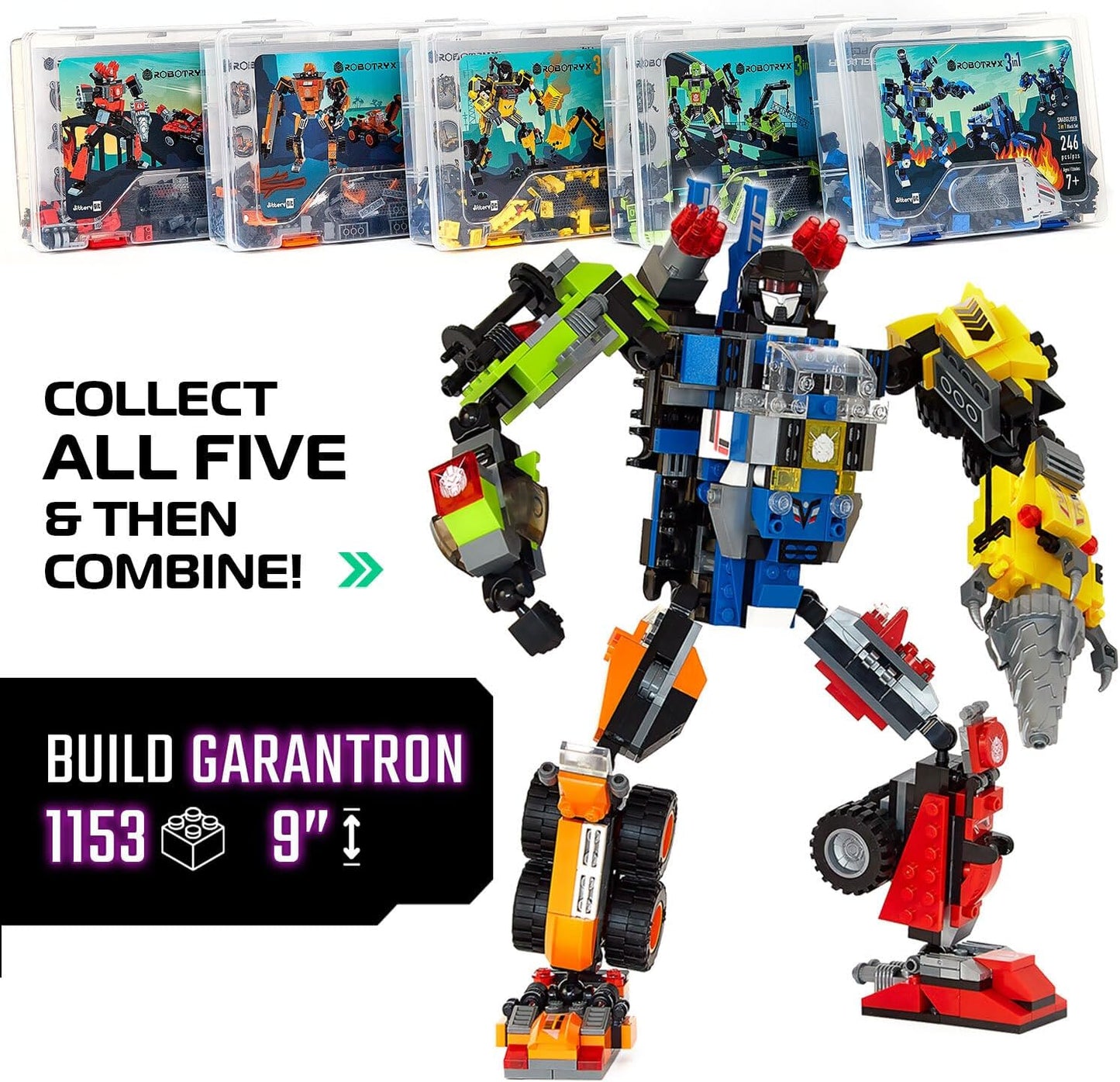 Snabglider — 3-in-1 Robot Building Set with Cannon Blasters