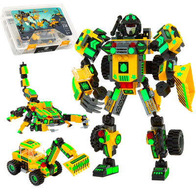 Zakarpian — 3-in-1 Convertible Robot Building Set