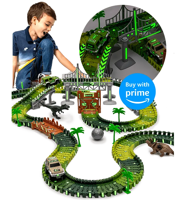 Dino's Race Track Glow In The Track